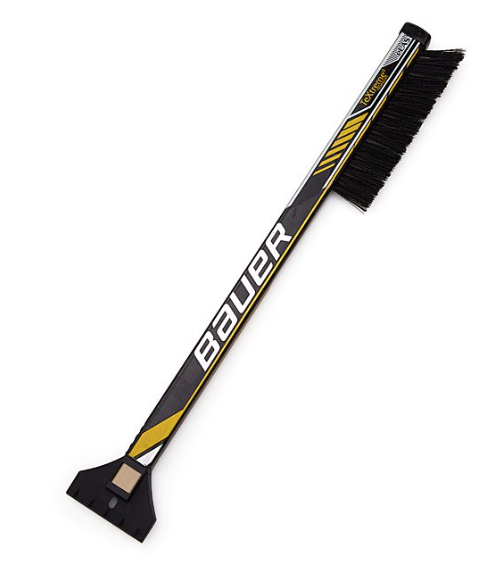Snow Brush/ Ice Scraper  Snow Brush - Requip'd formerly Hat Trick BBQ - Made from hockey sticks and hockey gear - perfect gifts for hockey fans