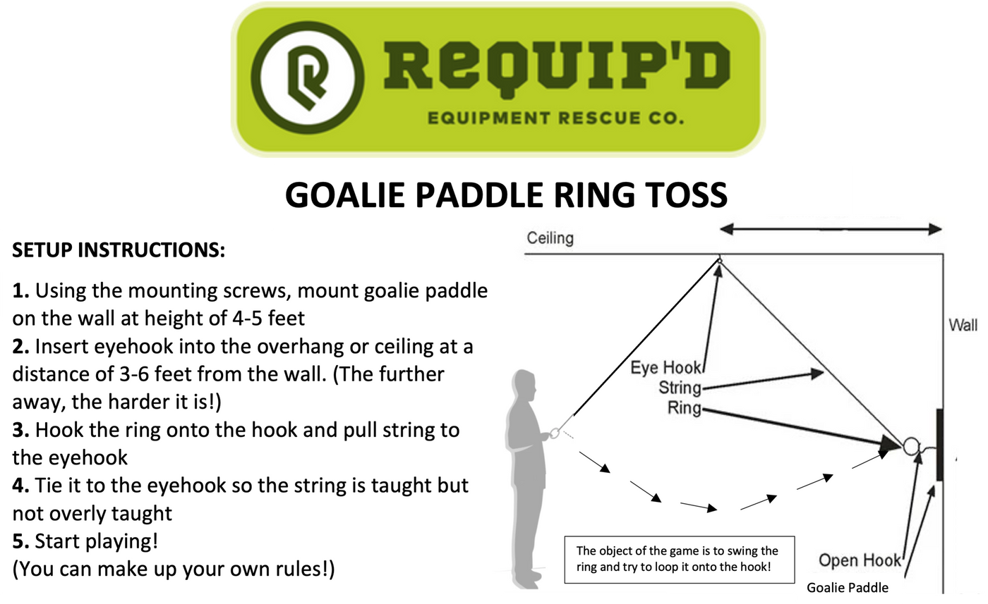 Goalie Paddle Ring Toss Game